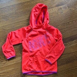 Nike Orange/Red Hoodie with Purple Details